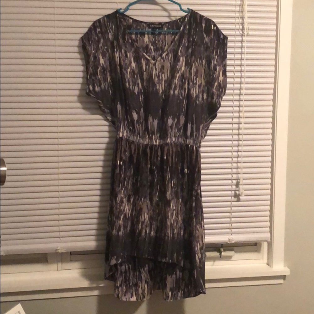 Silk hi-lo dress from express